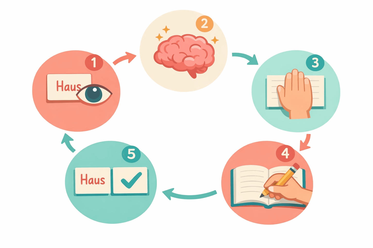 Die 5 Schritte der Abschreibtechnik