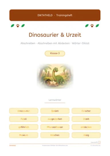 Deckblatt Dinosaurier & Urzeit
