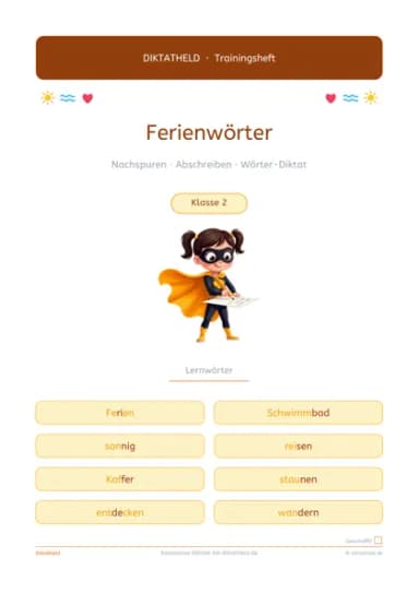 Deckblatt Ferienwörter