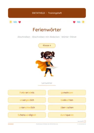 Deckblatt Ferienwörter