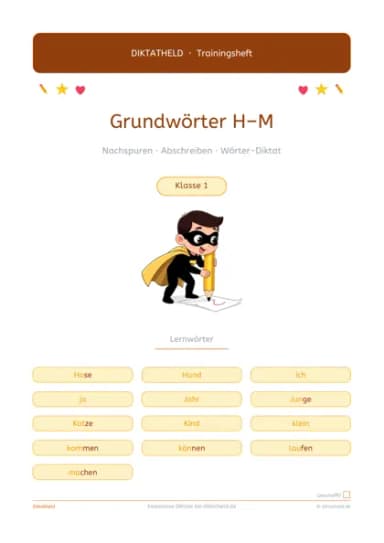 Deckblatt Grundwörter H–M