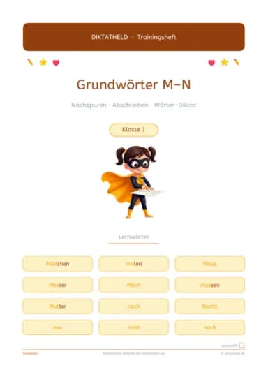 Deckblatt Grundwörter M–N