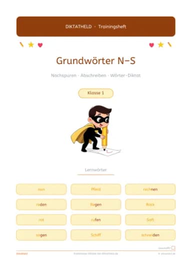 Deckblatt Grundwörter N–S
