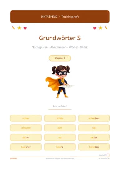 Deckblatt Grundwörter S