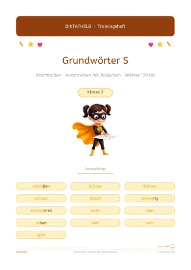 Deckblatt Grundwörter S