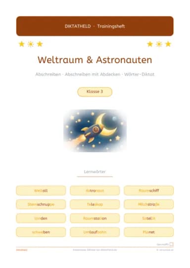 Deckblatt Weltraum & Astronauten
